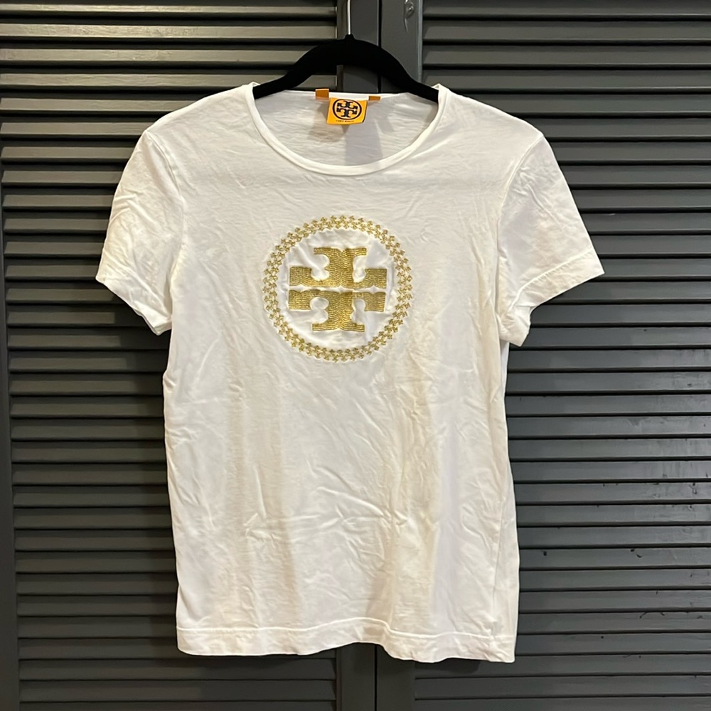 Tory Burch Logo T Shirt - Size M